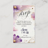 エンクロージャカード – RSVP QRコードのスキャン エンクロージャーカード (正面)