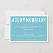 エンクロージャ詳細情報モダンターコイズアクア青 出欠カード (正面)