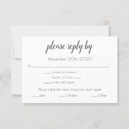 エンクロージャRSVPカード 招待状