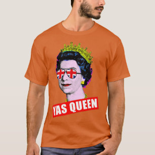 エングラのサングラスクイーンとエリザベスヤス女王 Tシャツ