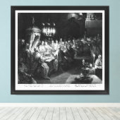 エングラバー・ヤン・ミュラーによるベルシャザールの饗宴 キャンバスプリント (インサイチュ (ウッドフロア))