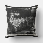 エングラバー・ヤン・ミュラーによるベルシャザールの饗宴 クッション (裏面)