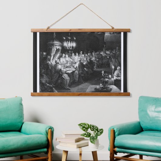 エングラバー・ヤン・ミュラーによるベルシャザールの饗宴 吊り下げ型タペストリー (リビング)