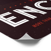 エンケラドゥスヴィンテージ宇宙旅行ポスター ポスター (角)