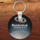 エンケラドゥス土星の月の噴水の生命 キーホルダー (正面)