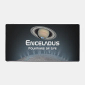 エンケラドゥス土星の月の噴水の生命 デスクマット (正面)