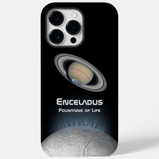 エンケラドゥス土星の月の噴水の生命 Case-Mate iPhoneケース (裏面)