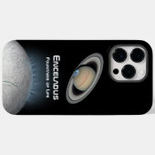 エンケラドゥス土星の月の噴水の生命 Case-Mate iPhoneケース (裏面 (横))