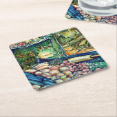 エンケラドゥス スクエアペーパーコースター (アングル)