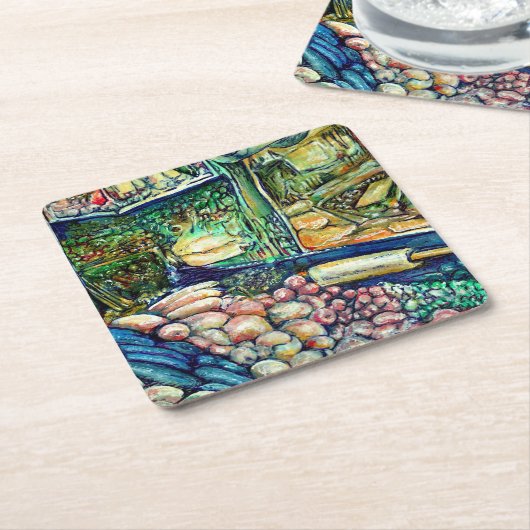 エンケラドゥス スクエアペーパーコースター (アングル)