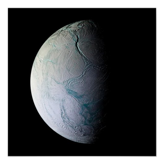 エンケラドス月星天文学の宇宙望遠鏡 ポスター (正面)