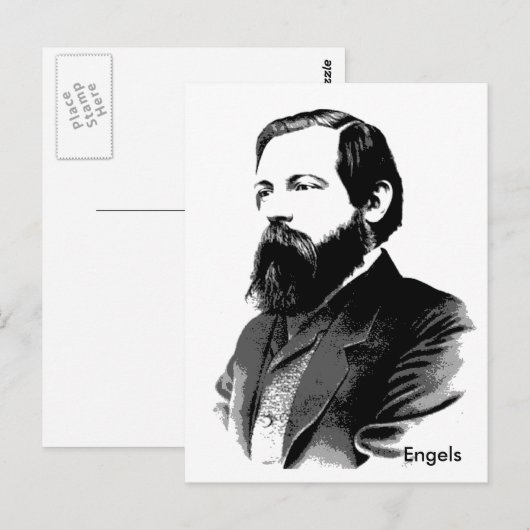 エンゲルス ポストカード (正面/裏面)