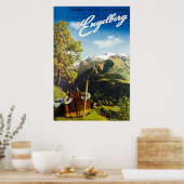 エンゲルバーグ，スイス，スキーポスター ポスター (キッチン)