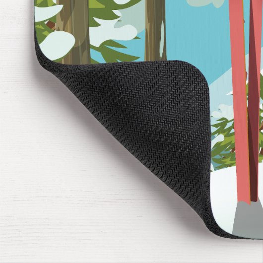 エンゲルベルグスイスのスキーポスター マウスパッド (コーナー)