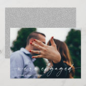 エンゲージメントのお知らせカード 案内状 (正面/裏面)