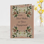 エンゲージメントカードのご祝儀 カード (黄色い花)