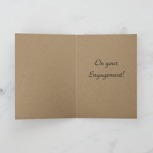 エンゲージメントカードへのお祝い カード (内部)