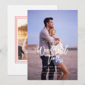 エンゲージメントクリスマスカード、 クリスマスのSave the Date シーズンカード (正面/裏面)