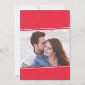 エンゲージメントクリスマスカード、 クリスマスのSave the Date セーブザデート (裏面)