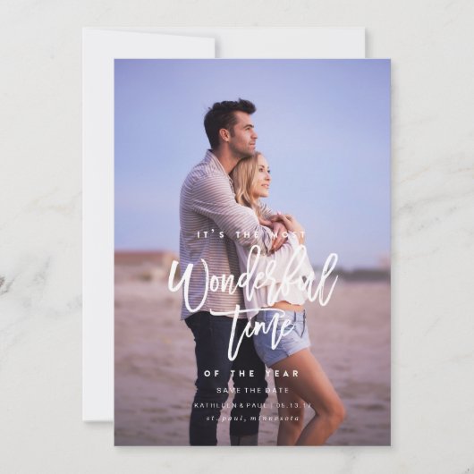 エンゲージメントクリスマスカード, セーブザデートクリスマス シーズンカード (正面)