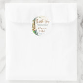 エンゲージメントパーティーお礼のスパークリングボトル ラウンドシール (バッグ)