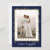 エンゲージメントパーティーのお知らせ カスタマイズフォトエンゲージメントパーティー 招待状 (正面)