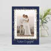 エンゲージメントパーティーのお知らせ カスタマイズフォトエンゲージメントパーティー 招待状 (スタンド正面)