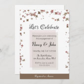 エンゲージメントパーティーのお知らせ 招待状 (正面/裏面)