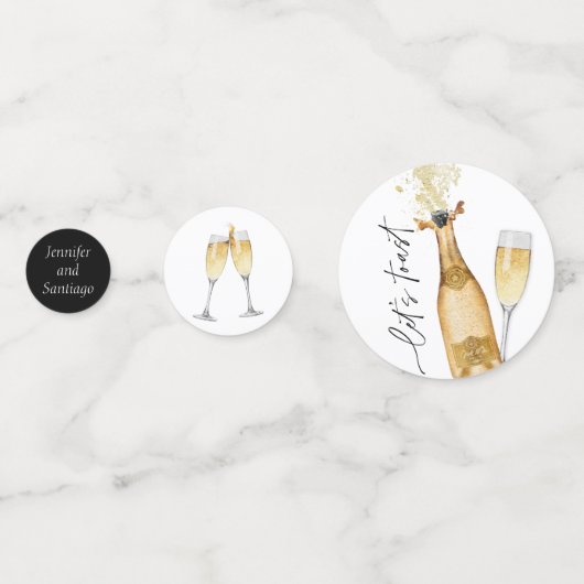 エンゲージメントパーティーのお祝いをしよう コンフェッティ (正面)