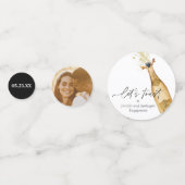 エンゲージメントパーティーのお祝い コンフェッティ (裏面)