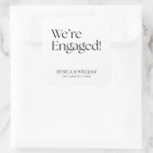 エンゲージメントパーティーのミニマルなスタイル スクエアシール (バッグ)