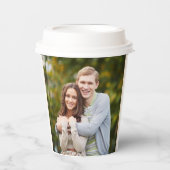 エンゲージメントパーティーの写真テンプレート - テキストを追加 シップリッド 紙コップ (正面)