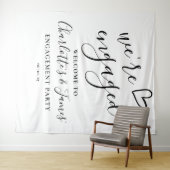 エンゲージメントパーティーの写真用背景 タペストリー (インサイチュ(横))