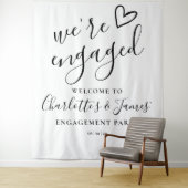 エンゲージメントパーティーの写真用背景 タペストリー (インサイチュ)