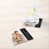 エンゲージメントパーティーの写真 スクエアペーパーコースター (インサイチュ)