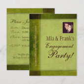 エンゲージメントパーティーまたは招待状 招待状 (正面/裏面)