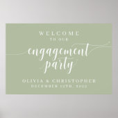 エンゲージメントパーティーウェルカムポスター サージュ ポスター (正面)