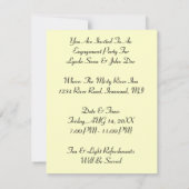 エンゲージメントパーティーフラッパーおしゃれ招待 招待状 (裏面)