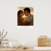 エンゲージメントパーティー写真ウェルカムサイン ポスター (キッチン)