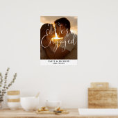 エンゲージメントパーティー写真ウェルカムサイン ポスター (キッチン)