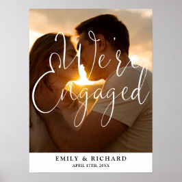 エンゲージメントパーティー写真ウェルカムサイン ポスター