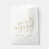 エンゲージメントパーティー おしゃれ ゴールド フェイバーバッグ (正面)