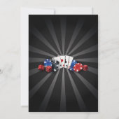 エンゲージメントパーティー ラスベガス カジノ サイコロ 招待状 (裏面)