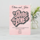 エンゲージメントパーティー - 愛をシェアしよう。編集可能な招待状 招待状 (スタンド正面)