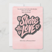 エンゲージメントパーティー - 愛をシェアしよう。編集可能な招待状 招待状 (裏面)