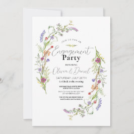 エンゲージメントパーティ ワイルドフラワーズ フラワーディジー 招待状