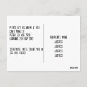 エンゲージメントパーティ - 日程を保存。編集可能 ポストカード (裏面)