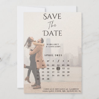 エンゲージメントフォトにインスパイアされたSave The Date セーブザデート