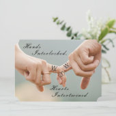 エンゲージメントフォトの招待状 セーブザデート (スタンド正面)