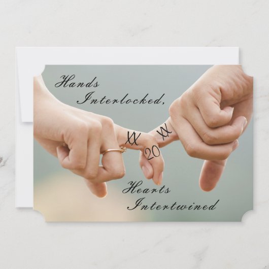 エンゲージメントフォトの招待状 セーブザデート (正面)